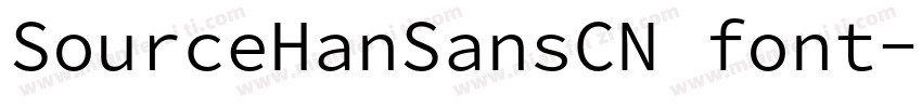 SourceHanSansCN font字体转换
